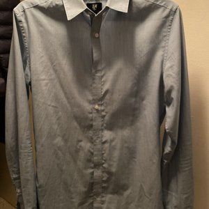 H&M Men's Light Blue Slim Fit Dress Shirt